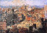Colin Campbell Cooper Columbus Circle oil on canvas